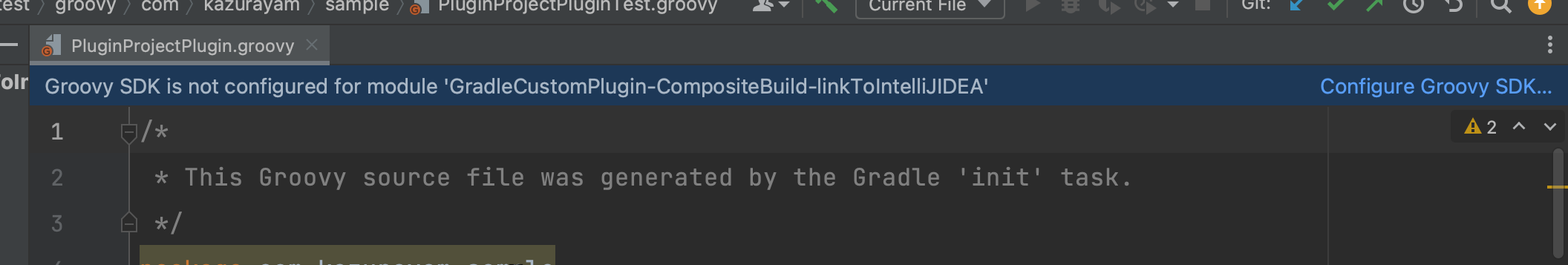 step3 4 Groovy SDK is not configured