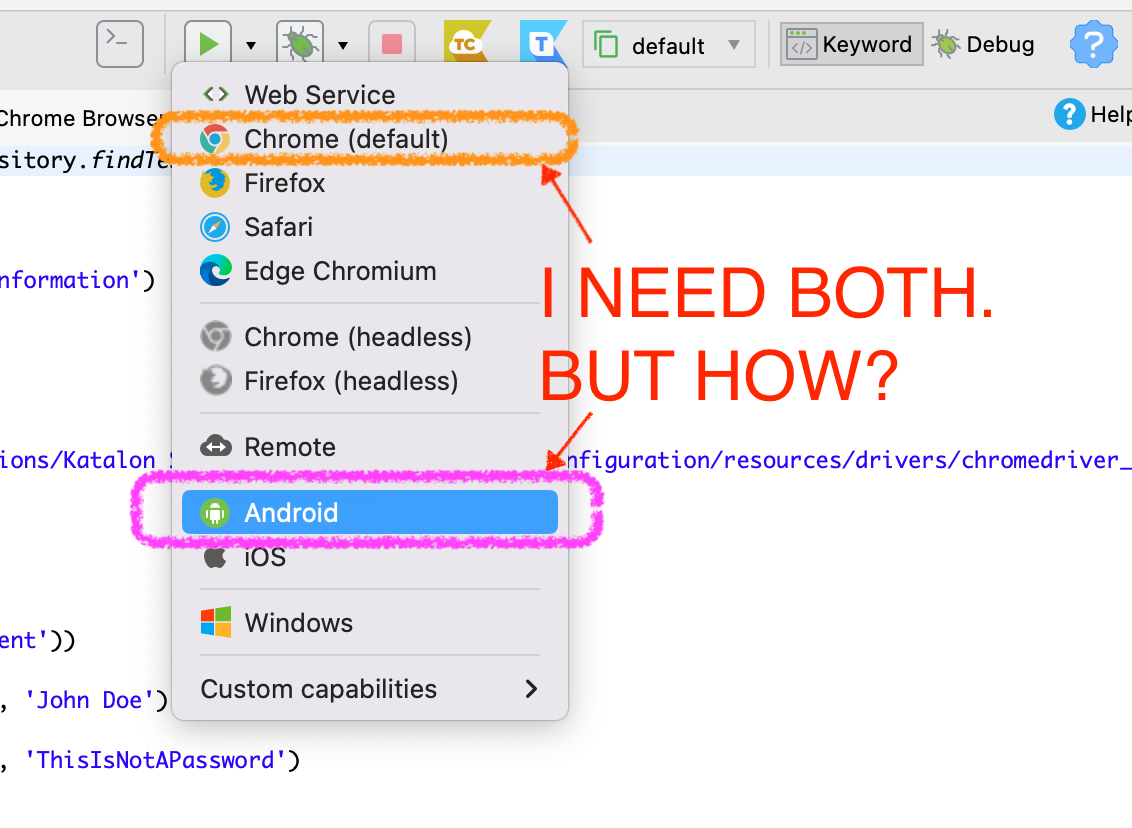 choosing browser